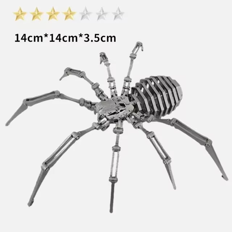 3D Metal Spider King Jigsaw Puzzle, Assembly DIY, Birthday Gift for Adults and Teenagers