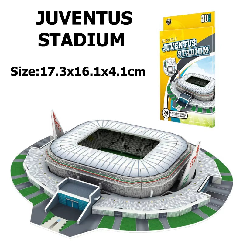 Miniature Football Field 3D DIY Puzzle World Famous Stadiums Models Football Game Peripheral Toys Fans Birthday Toys Gifts DDJ