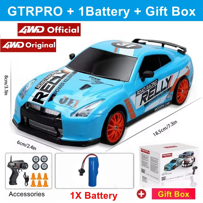 RC Drift Car Remote Control GTRPRO AE86PRO Model 4X4 Racing RTR Radio Truck Vehicle Toy Gift for Boy Girl Children Kid Adult