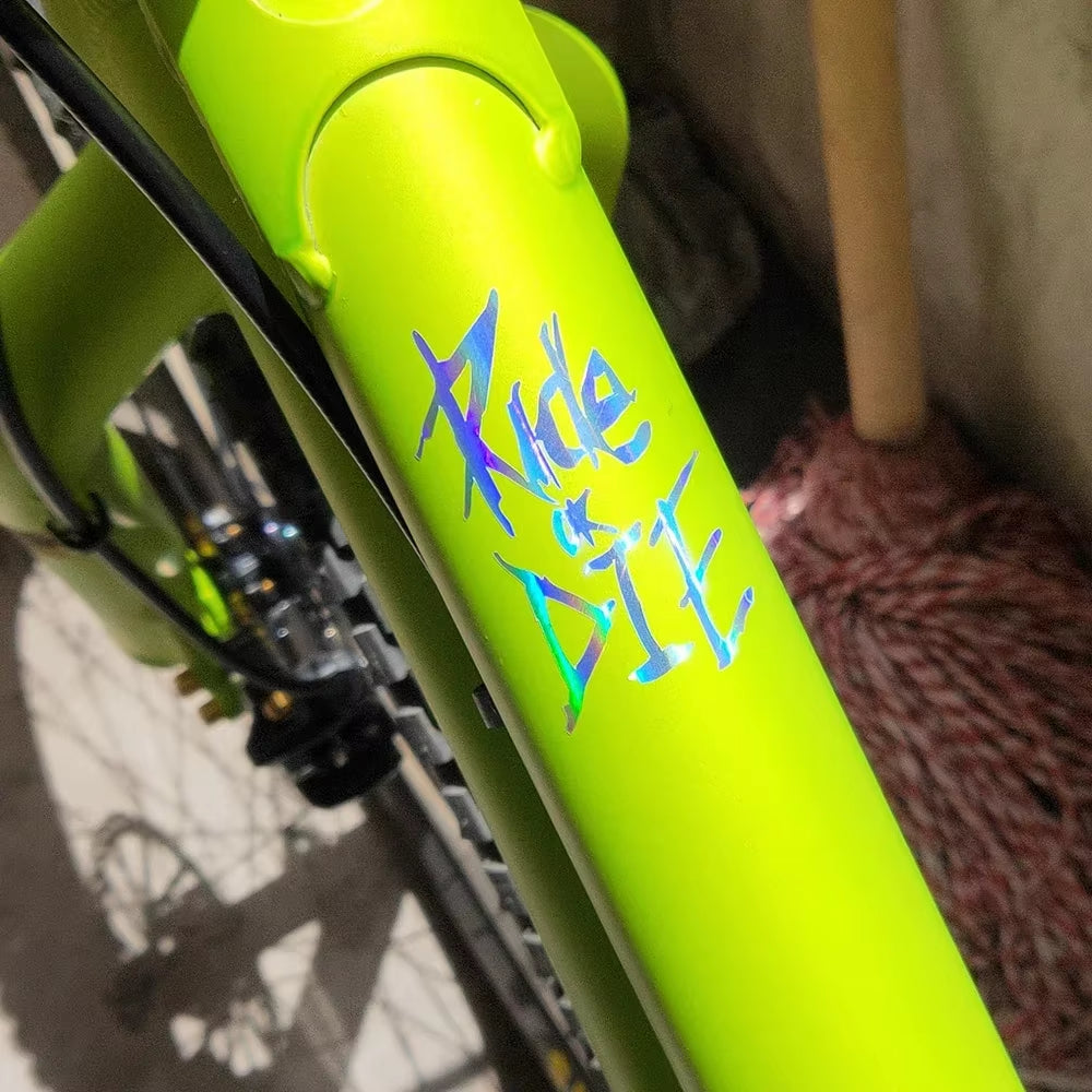 Ride or Die Bike Frame Stickers Bicycle Top Tube Waterproof Decals for MTB Bicycle Decorative Frame Bike Motorcycle Accessories