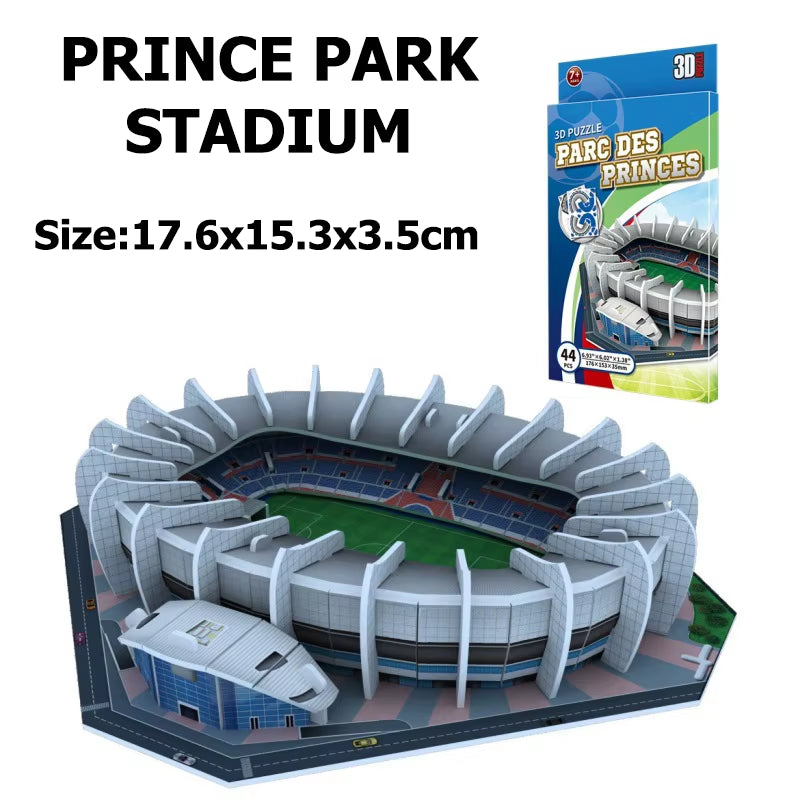 Miniature Football Field 3D DIY Puzzle World Famous Stadiums Models Football Game Peripheral Toys Fans Birthday Toys Gifts DDJ