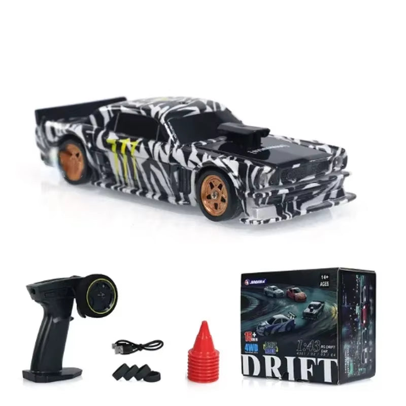 2.4G RC Drift Car 1/43 4WD Remote Control Car High Speed Four Wheel Drive Radio Controlled Mini Racing Car Model Boy Toy Gift