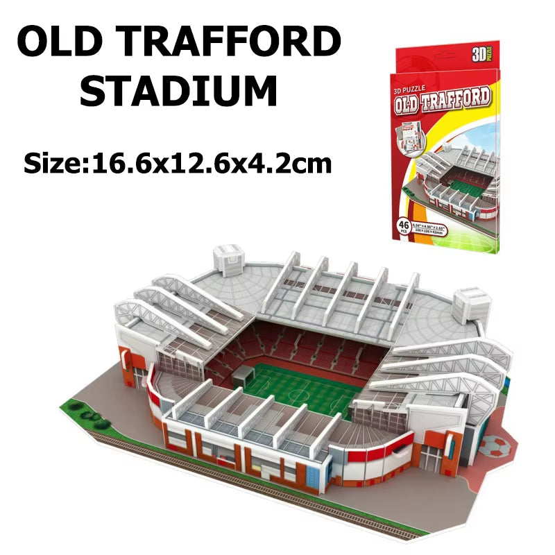 Miniature Football Field 3D DIY Puzzle World Famous Stadiums Models Football Game Peripheral Toys Fans Birthday Toys Gifts DDJ