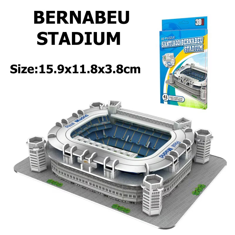 Miniature Football Field 3D DIY Puzzle World Famous Stadiums Models Football Game Peripheral Toys Fans Birthday Toys Gifts DDJ